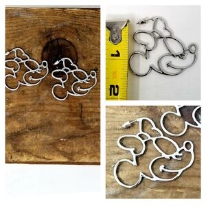 Disney Minnie Earrings Silver Walt Vacation Bow